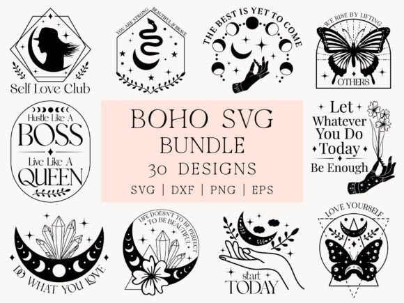Download Boho SVG Bundle - Svg bundle Collection