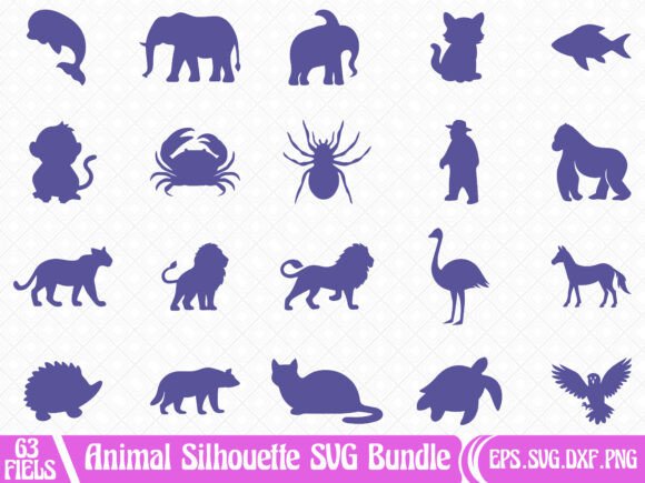Download Animal Silhouette SVG Bundle - Svg bundle Collection