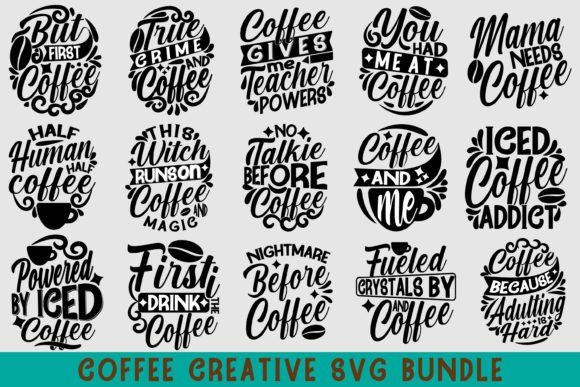 Download Coffee Creative SVG Bundle - Svg bundle Collection
