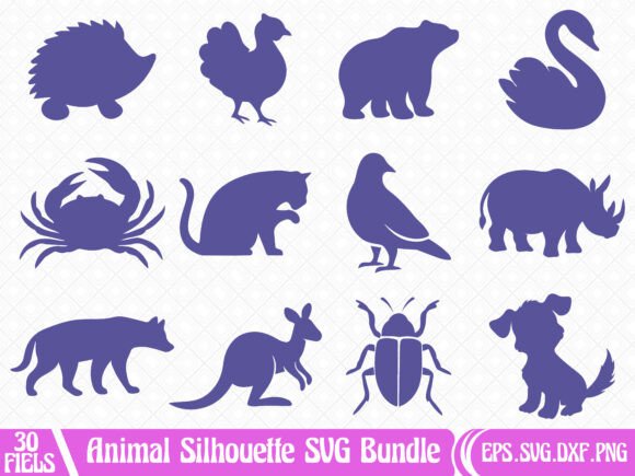 Download Animal Silhouette SVG Bundle - Svg bundle Collection