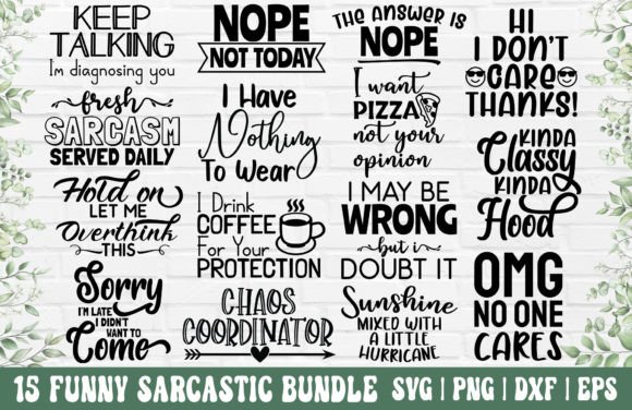Download Sarcastic SVG Bundle - Funny Quotes SVG - Svg bundle Collection