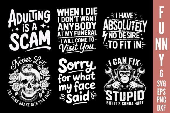 Download Funny Quote SVG Bundle, Funny Sarcastic - Svg bundle Collection