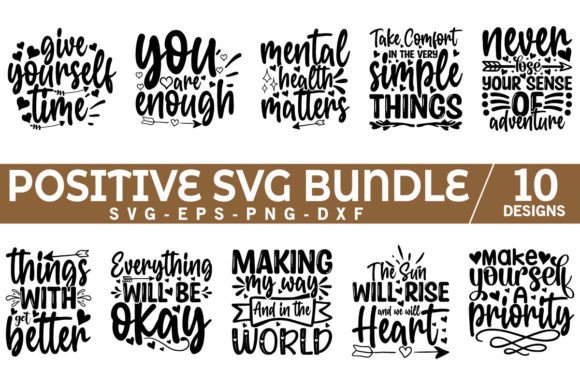Download Positive Quotes SVG Bundle - Svg bundle Collection