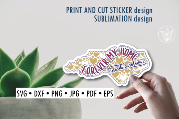 Download North Carolina Print and Cut Svg Sticker - Print and cut Collection