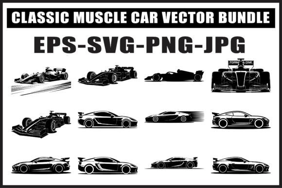 Download Vintage Muscle Car SVG Bundle Set - Svg bundle Collection