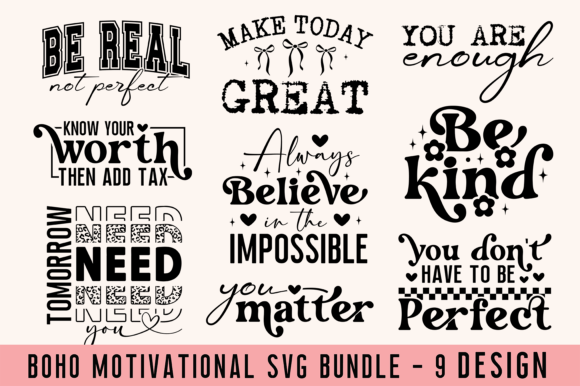 Download Boho Motivational Quotes Svg Bundle PNG - Svg bundle Collection