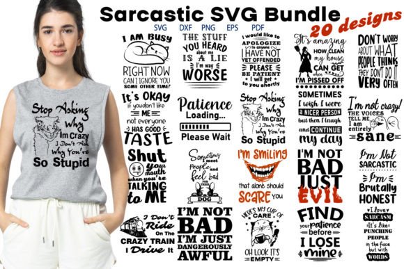 Download Sarcastic Sassy Funny Quotes SVG Bundle - Svg bundle Collection