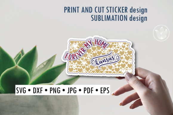 Download Kansas Print and Cut Svg Sticker - Print and cut Collection