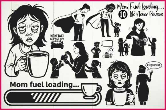 Download Funny Tired Mom SVG Bundle - Svg bundle Collection