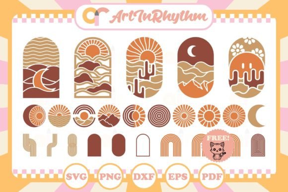 Download Boho Svg Bundle, Boho Wall Arts Svg - Svg bundle Collection