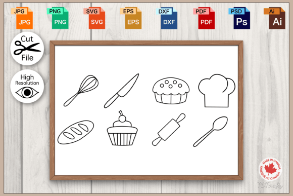Download Baking Icon Outline SVG Bundle - Svg bundle Collection